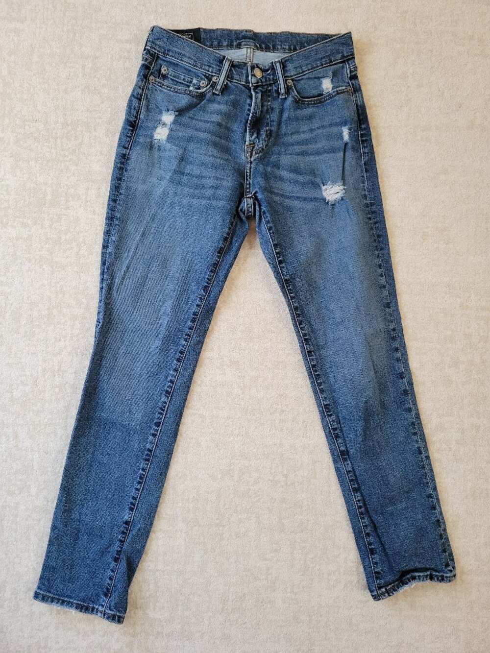 Abercrombie & Fitch Rustin Athletic Skinny Stretch Jeans W28 L30 Mens Med Wash